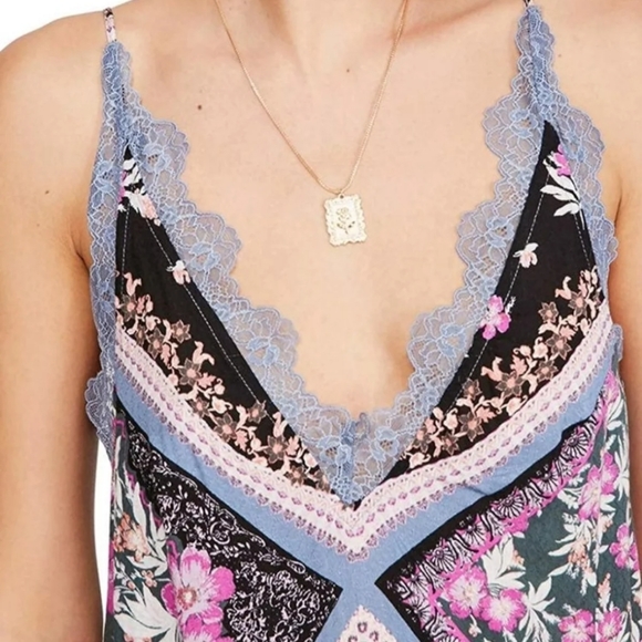 Free people, Stevie Floral Lace Trim Maxi Dress. - Picture 6 of 13